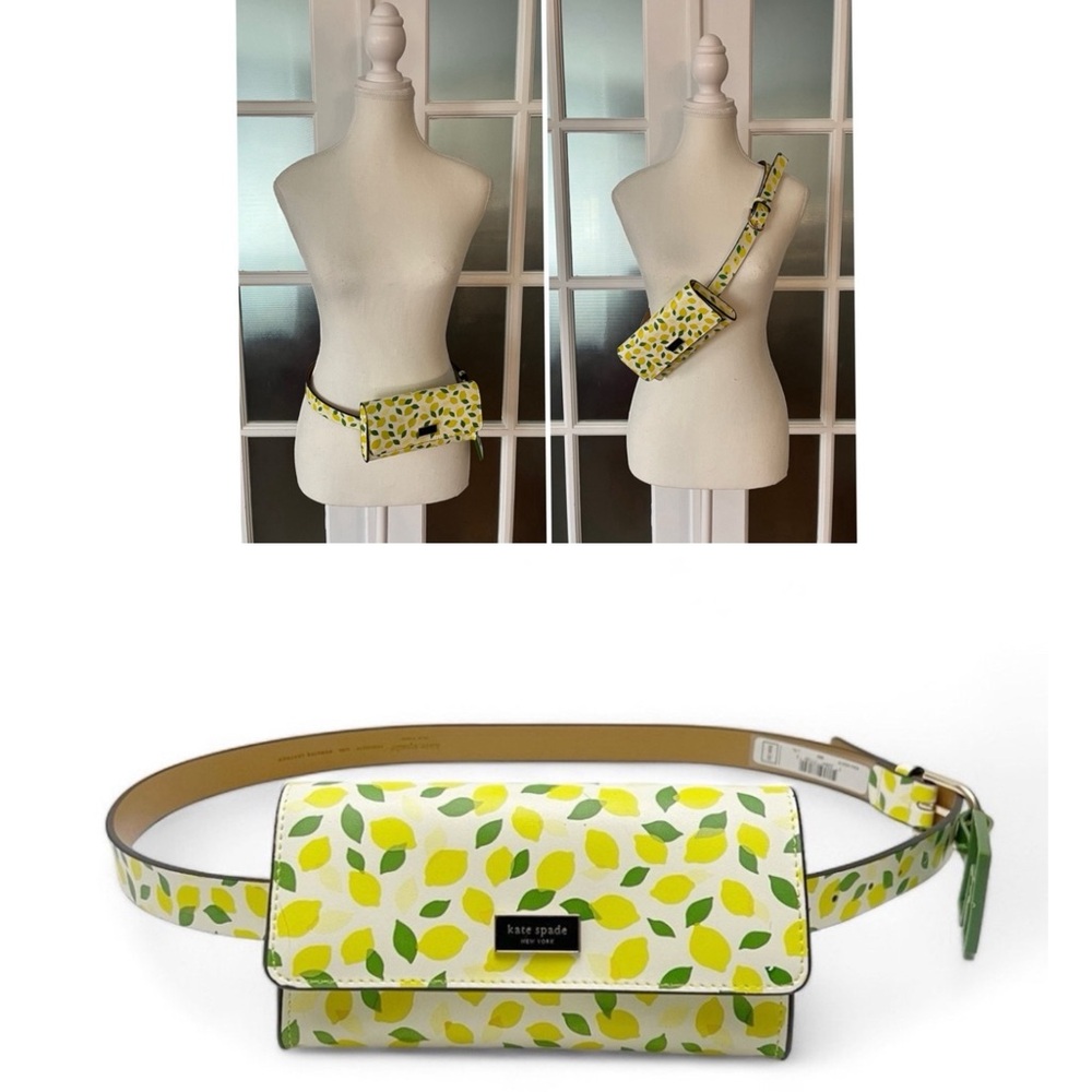 🍋 Kate Spade New York Lemon Print Belt Bag S/M